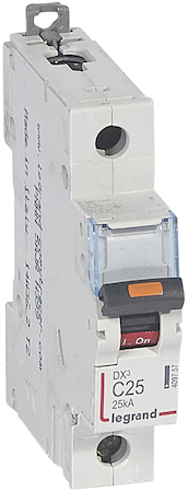 Legrand 409757 Авт.выкл.DX3 1П C25A 25кА