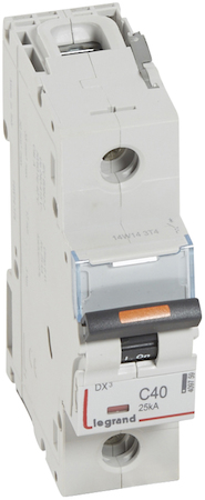 Legrand 409759 Авт.выкл.DX3 1П C40A 25кА