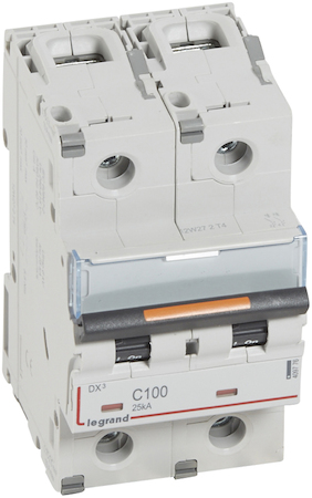Legrand 409776 Авт.выкл.DX3 2П C100 25кА