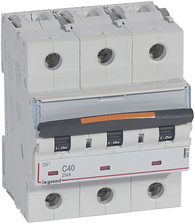 Legrand 409785 Авт.выкл.DX3 3П C40A 25кА