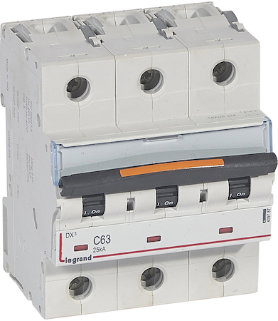 Legrand 409787 Авт.выкл.DX3 3П C63A 25kA