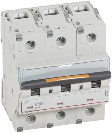 Legrand 409789 Авт.выкл.DX3 3П C100 25кА