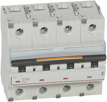 Legrand 409802 Авт.выкл.DX3 4П C100 25кА