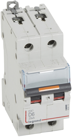 Legrand 409818 Авт.выкл.DX3 2П D6A 25кА