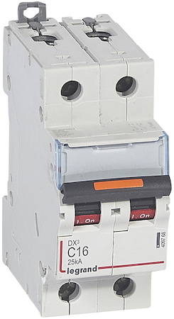 Legrand 409820 Авт.выкл.DX3 2П D16A 25кА