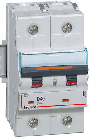 Legrand 409824 Авт.выкл.DX3 2П D40A 25кА