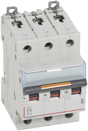 Legrand 409831 Авт.выкл.DX3 3П D6A 25кА