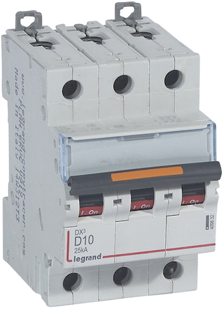 Legrand 409832 Авт.выкл.DX3 3П D10A 25кА