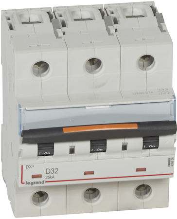 Legrand 409836 Авт.выкл.DX3 3П D32А 25кА
