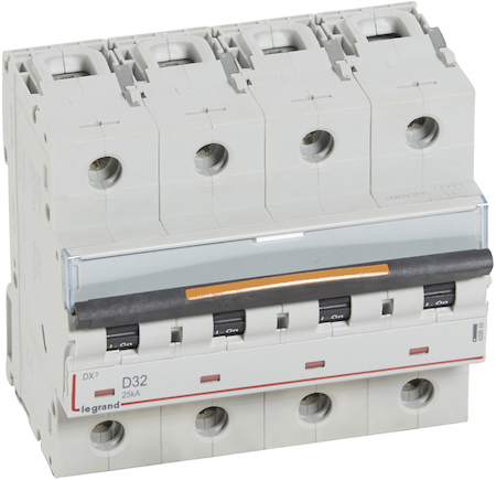 Legrand 409849 Авт.выкл.DX3 4П D32А 25кА