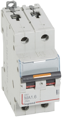 Legrand 409866 Авт.выкл.DX3 2П MA1,6A 25кА