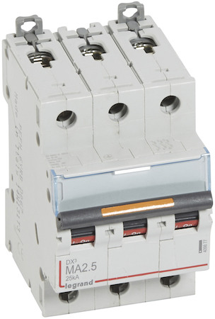 Legrand 409877 Авт.выкл.DX3 3П MA2,5A 25кА