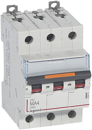 Legrand 409878 Авт.выкл.DX3 3П MA4A 25кА