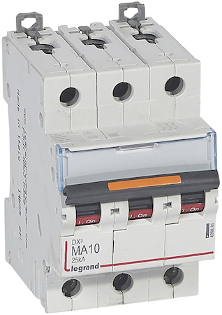 Legrand 409880 Авт.выкл.DX3 3П MA10A 25кА