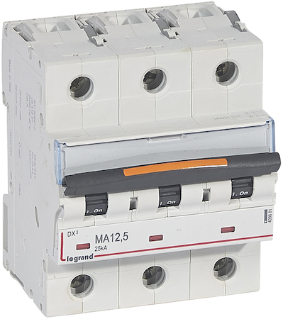 Legrand 409881 Авт.выкл.DX3 3П MA12,5A 25кА