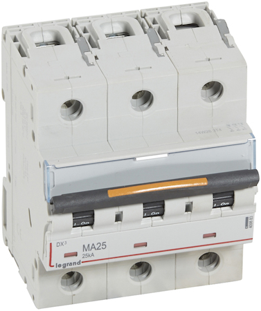 Legrand 409883 Авт.выкл.DX3 3П MA25A 25кА