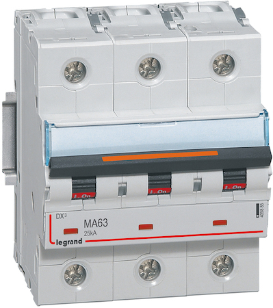 Legrand 409885 Авт.выкл.DX3 3П MA63A 25кА