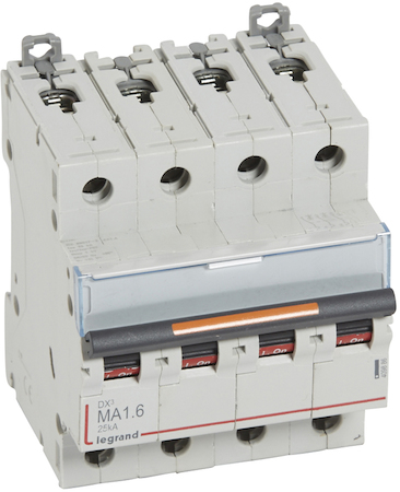 Legrand 409886 Авт.выкл.DX3 4П MA1,6A 25кА