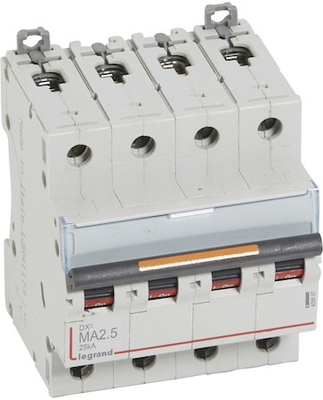 Legrand 409887 Авт.выкл.DX3 4П MA2,5A 25кА