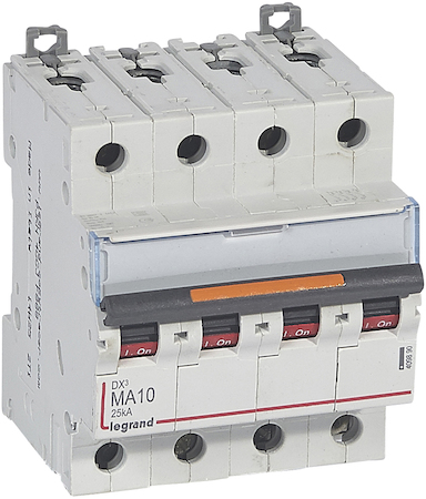 Legrand 409890 Авт.выкл.DX3 4П MA10A 25кА