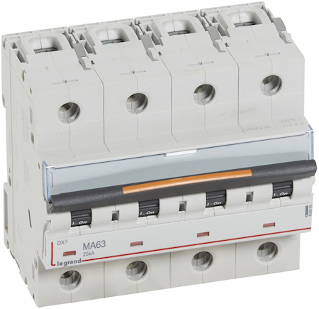 Legrand 409895 Авт.выкл.DX3 4П MA63A 25кА