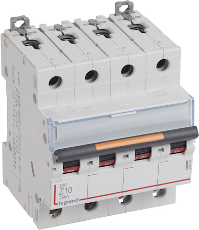 Legrand 409934 Авт.выкл.DX3 Z10A 4П 25kA