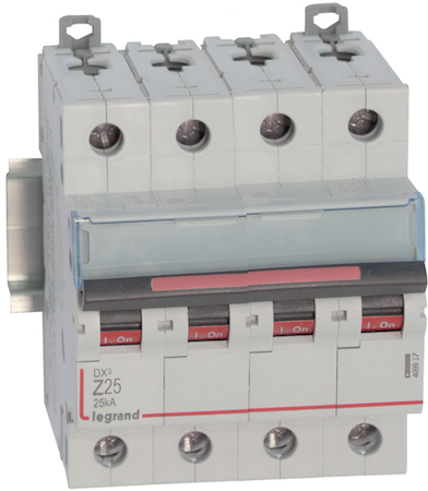 Legrand 409937 Авт.выкл.DX3 Z25A 4П 25kA