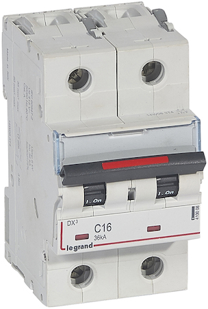 Legrand 410008 Авт.Выкл.DX3 2П C16A 36кА