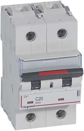 Legrand 410009 Авт.Выкл.DX3 2П C20A 36кА