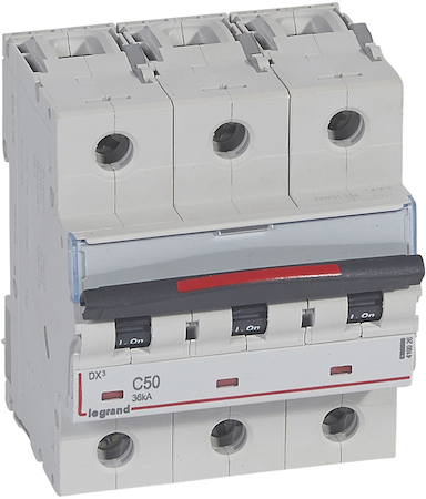 Legrand 410026 Авт.Выкл.DX3 3П C50A 36кА