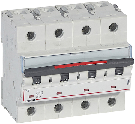 Legrand 410033 Авт. Выкл. DX3 10A 4п 36кА
