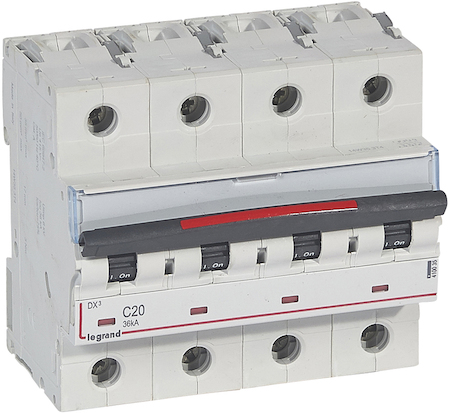 Legrand 410035 Авт. Выкл. DX3 20A 4п 36кА