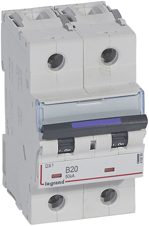 Legrand 410099 DX3 авт.выкл. 50кА 20А 2п B