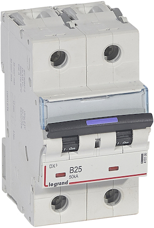 Legrand 410100 DX3 авт.выкл. 50кА 25А 2п B