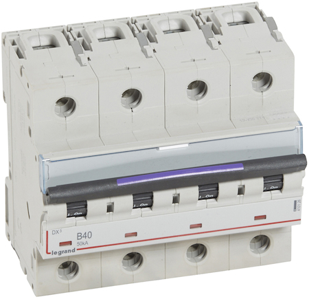 Legrand 410126 DX3 авт.выкл. 50кА 40А 4п B