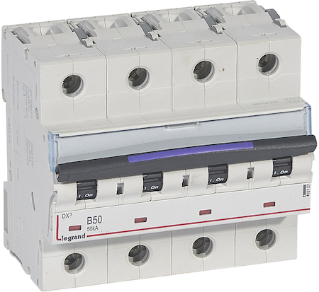 Legrand 410127 DX3 авт.выкл. 50кА 50А 4п B