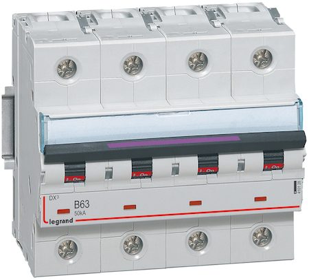 Legrand 410128 DX3 авт.выкл. 50кА 63А 4п B