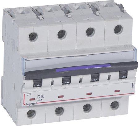 Legrand 410174 DX3 авт.выкл. 50кА 16А 4п C