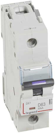 Legrand 410193 DX3 авт.выкл. 50кА 63А 1п D