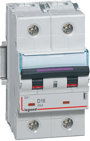 Legrand 410200 DX3 авт.выкл. 50кА 16А 2п D