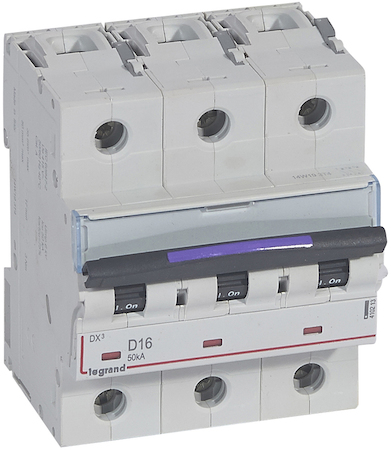 Legrand 410213 DX3 авт.выкл. 50кА 16А 3п D