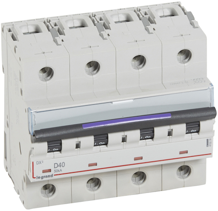 Legrand 410230 DX3 авт.выкл. 50кА 40А 4п D