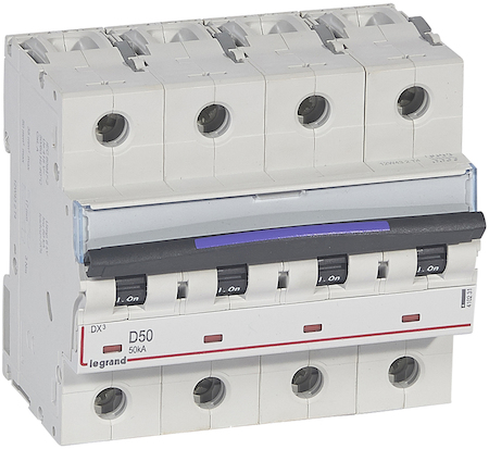 Legrand 410231 DX3 авт.выкл. 50кА 50А 4п D