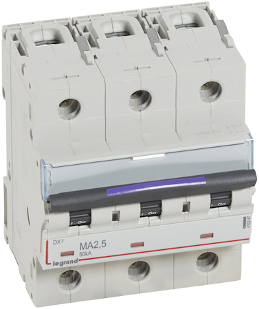 Legrand 410247 DX3 авт.выкл. 50кА 2,5А 3п MA
