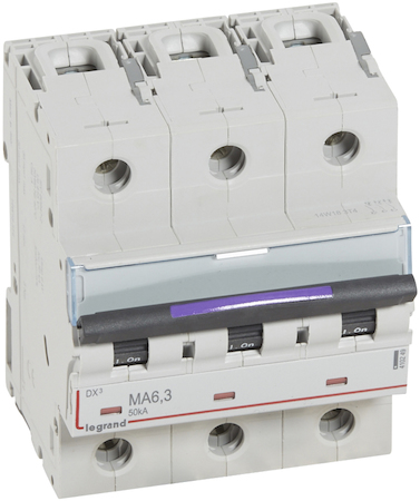 Legrand 410249 DX3 авт.выкл. 50кА 6,3А 3п MA