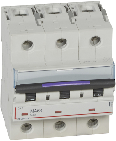 Legrand 410255 DX3 авт.выкл. 50кА 63А 3п MA