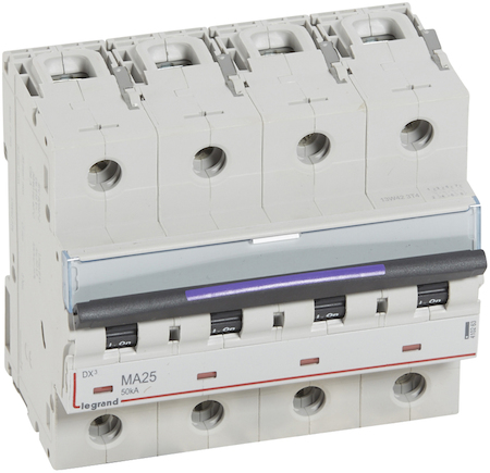 Legrand 410263 DX3 авт.выкл. 50кА 25А 4п MA