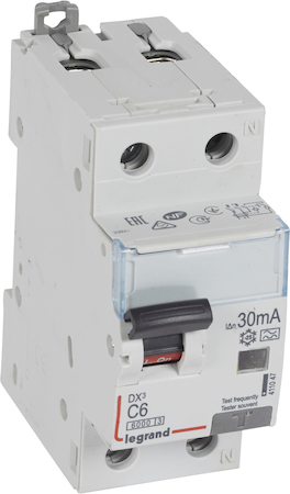 Legrand 411047 АВДТ DX3 1П+Н C6А 30MA-A