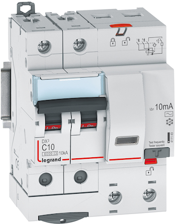 Legrand 411149 АВДТ DX3 2П C10А 10MA-AC 4м