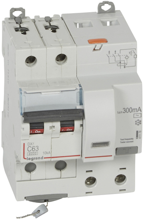 Legrand 411178 АВДТ DX3 2П C63А 300MA-AC 4м